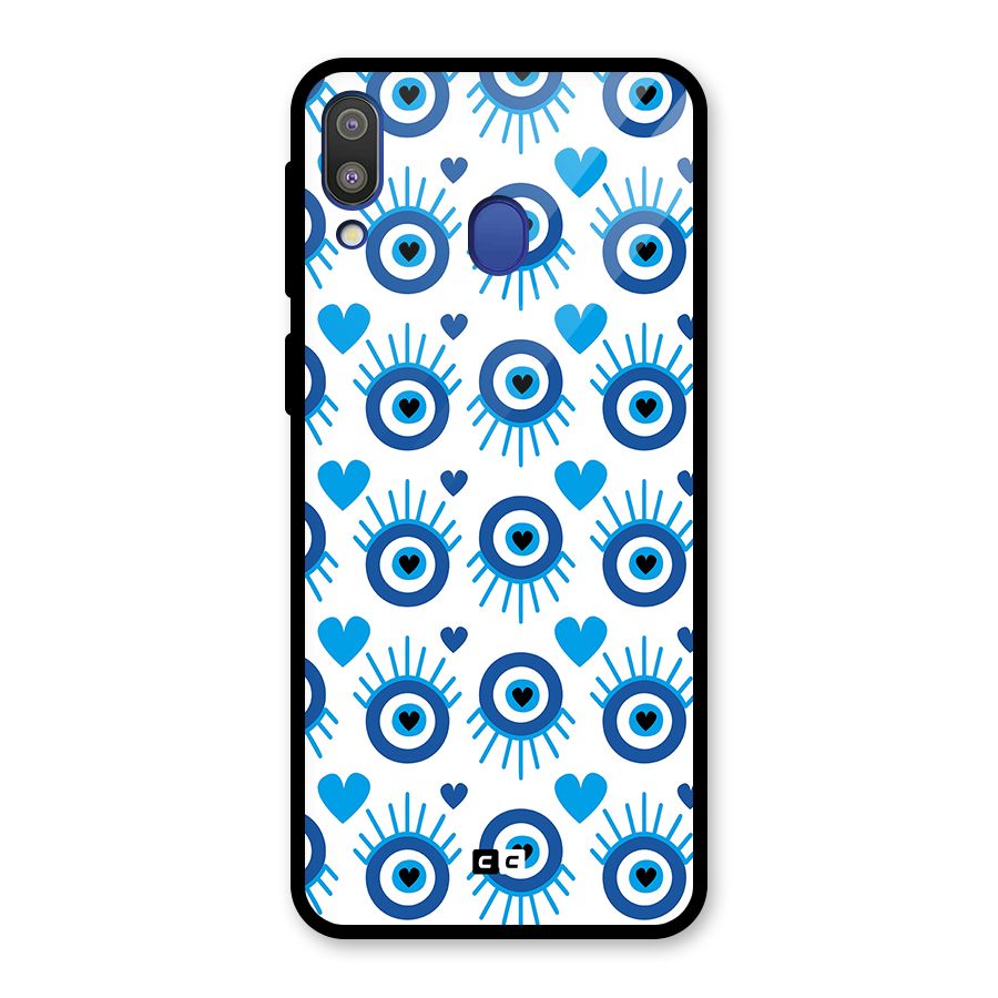 Hands Draw Eye Glass Back Case for Galaxy M20