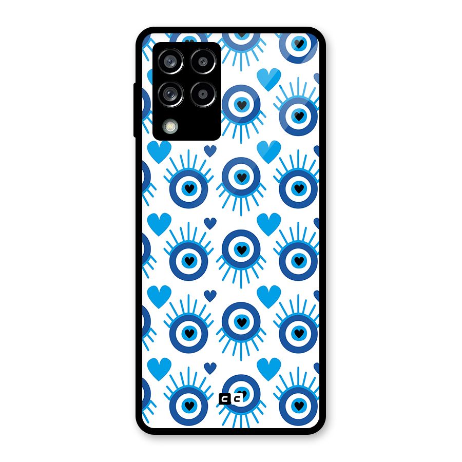 Hands Draw Eye Glass Back Case for Galaxy M53 5G