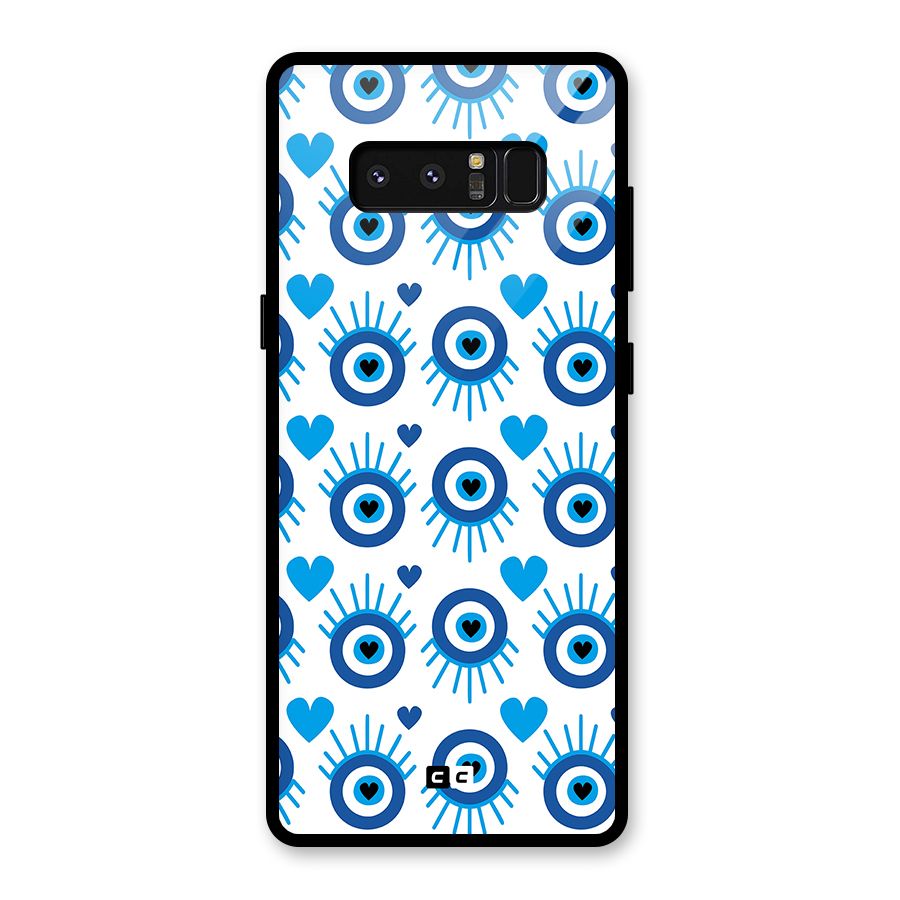 Hands Draw Eye Glass Back Case for Galaxy Note 8