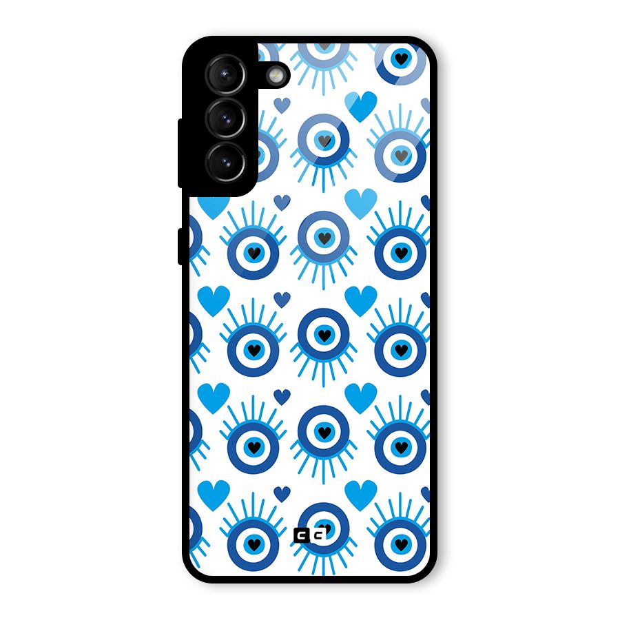 Hands Draw Eye Glass Back Case for Galaxy S21 Plus