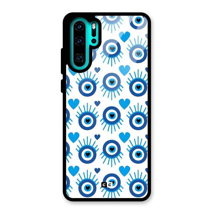 Hands Draw Eye Glass Back Case for Huawei P30 Pro