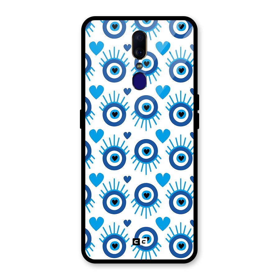 Hands Draw Eye Glass Back Case for Oppo F11