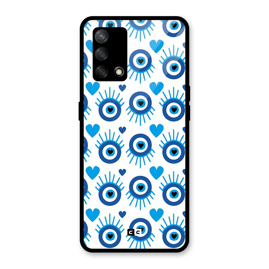 Hands Draw Eye Glass Back Case for Oppo F19s