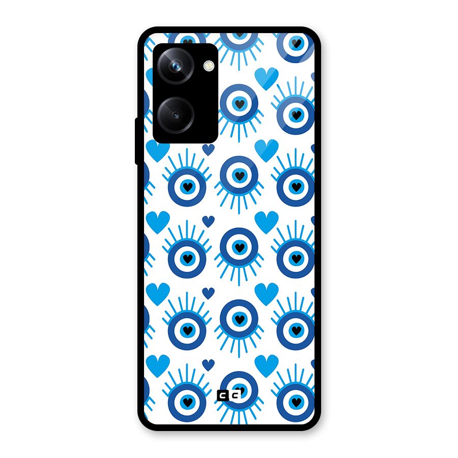 Hands Draw Eye Glass Back Case for Realme 10 Pro
