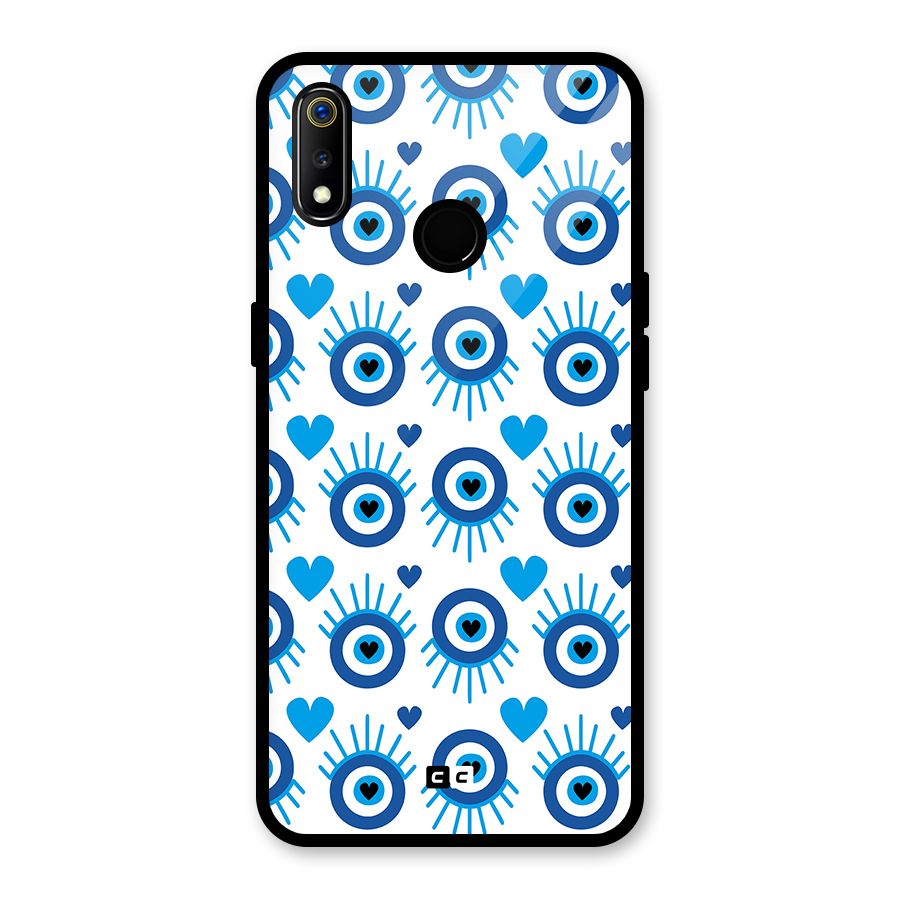 Hands Draw Eye Glass Back Case for Realme 3i