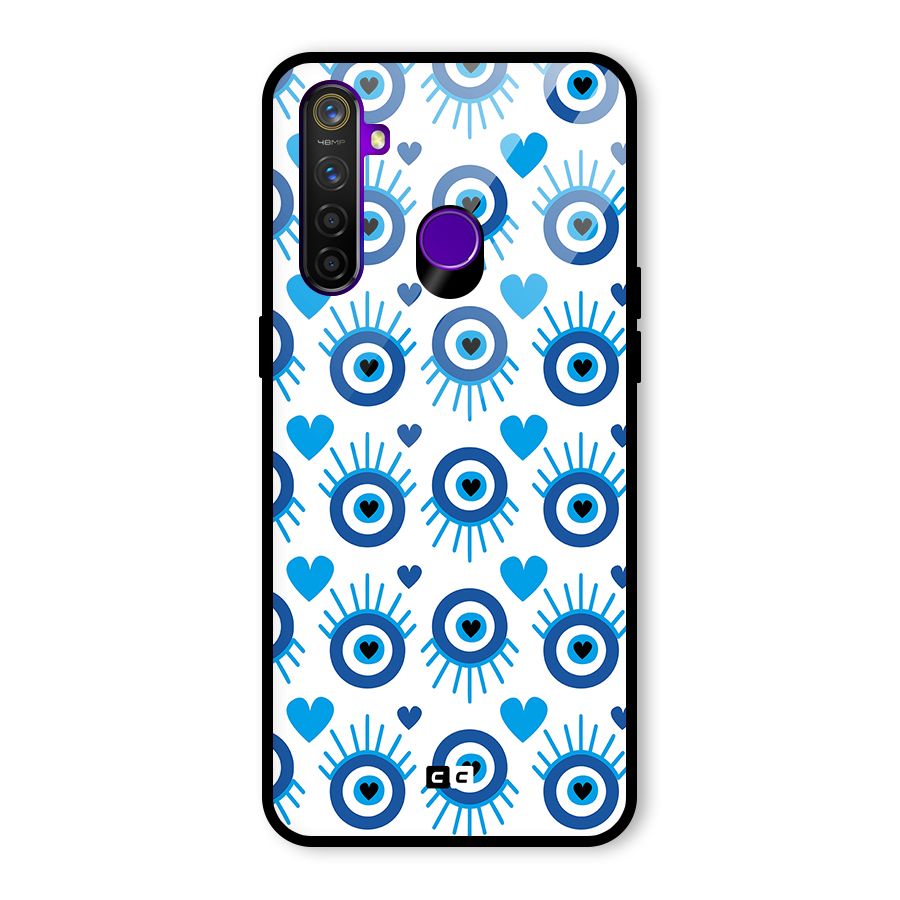 Hands Draw Eye Glass Back Case for Realme 5 Pro