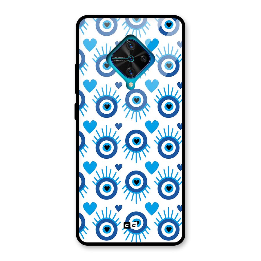 Hands Draw Eye Glass Back Case for Vivo S1 Pro