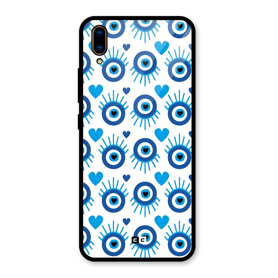 Hands Draw Eye Glass Back Case for Vivo V11 Pro