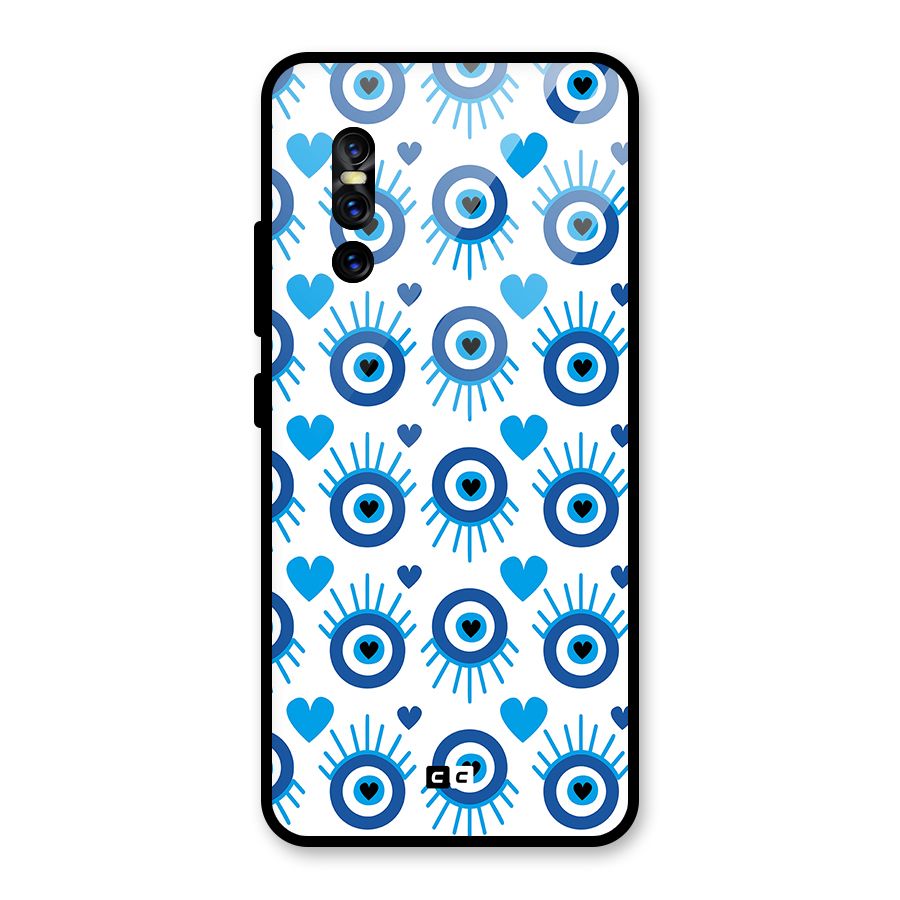 Hands Draw Eye Glass Back Case for Vivo V15 Pro