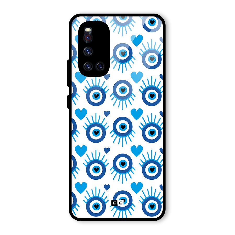 Hands Draw Eye Glass Back Case for Vivo V19
