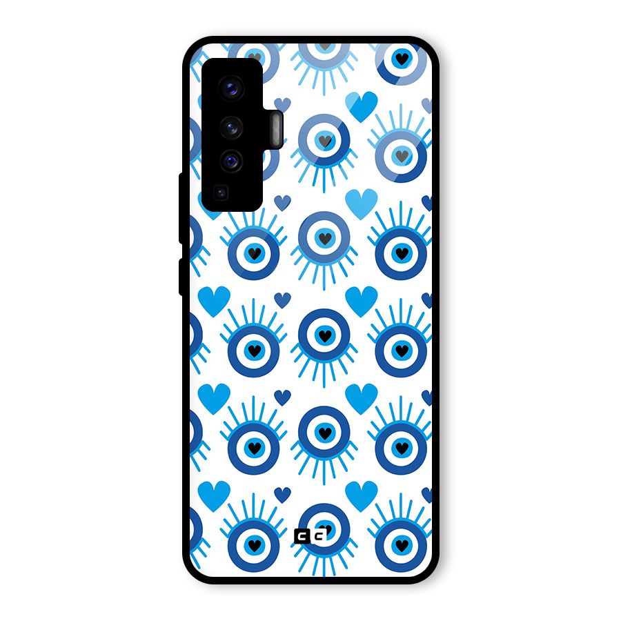 Hands Draw Eye Glass Back Case for Vivo X50