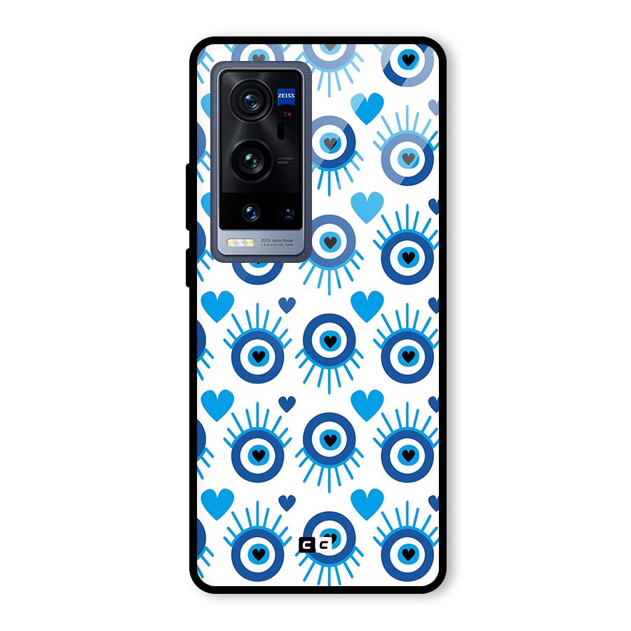 Hands Draw Eye Glass Back Case for Vivo X60 Pro Plus