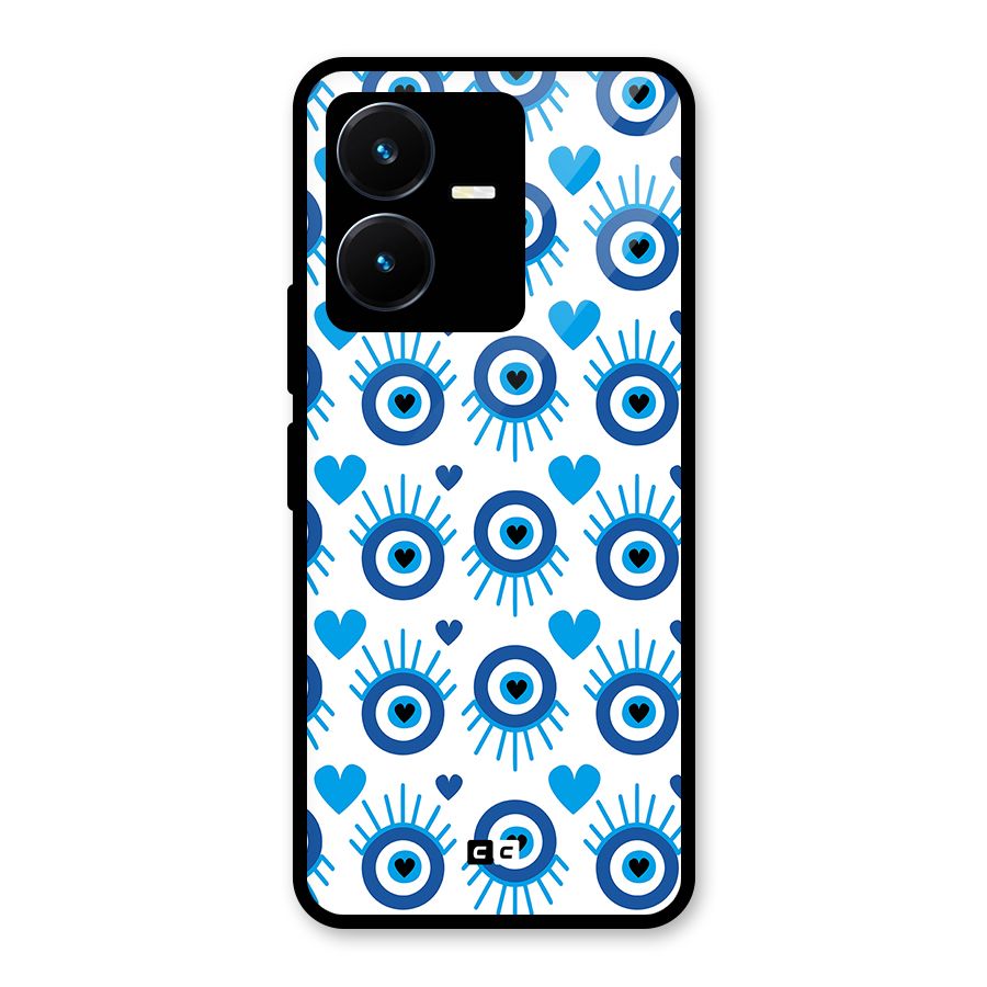 Hands Draw Eye Glass Back Case for Vivo Y22