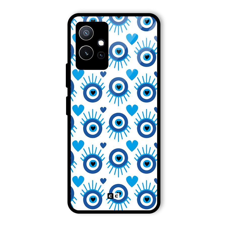 Hands Draw Eye Glass Back Case for Vivo Y75 5G