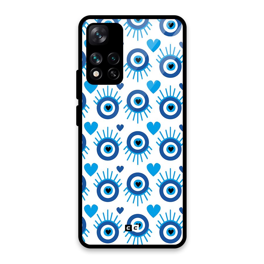 Hands Draw Eye Glass Back Case for Xiaomi 11i HyperCharge 5G