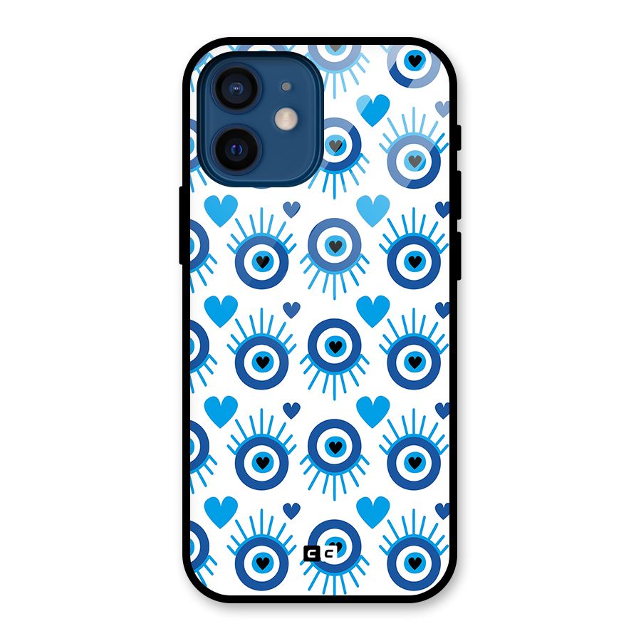 Hands Draw Eye Glass Back Case for iPhone 12 Mini
