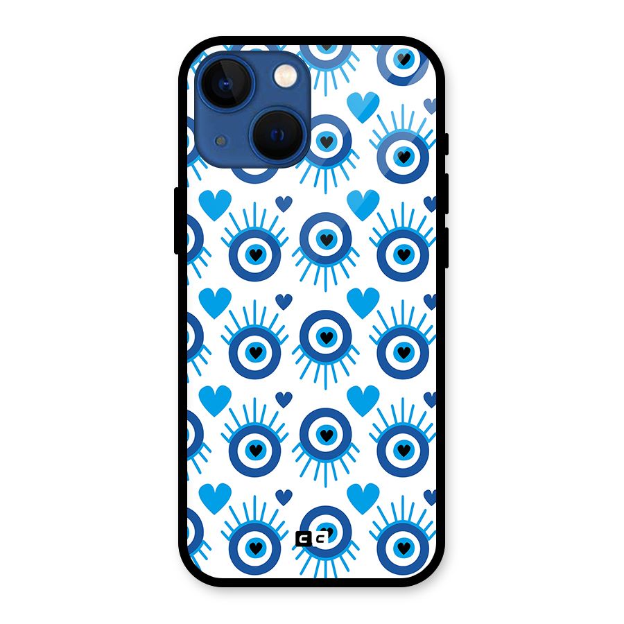 Hands Draw Eye Glass Back Case for iPhone 13 Mini