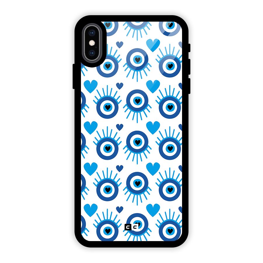 Hands Draw Eye Glass Back Case for iPhone XS Max