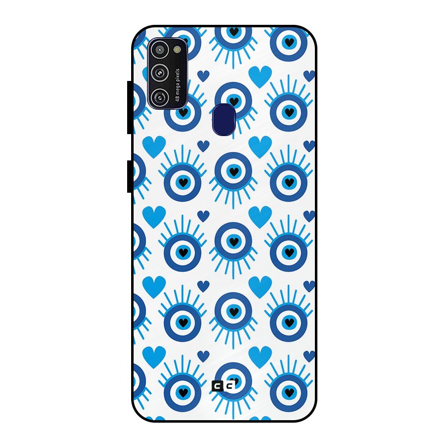 Hands Draw Eye Metal Back Case for Galaxy M21