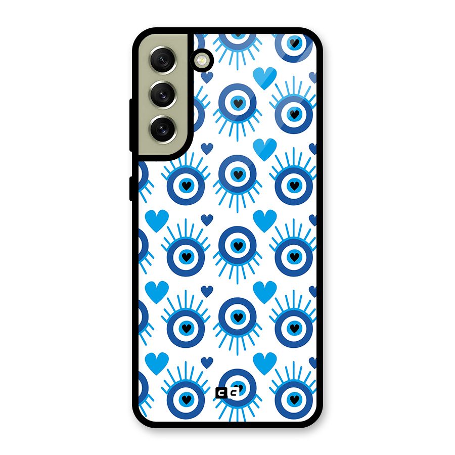 Hands Draw Eye Metal Back Case for Galaxy S21 FE 5G (2023)