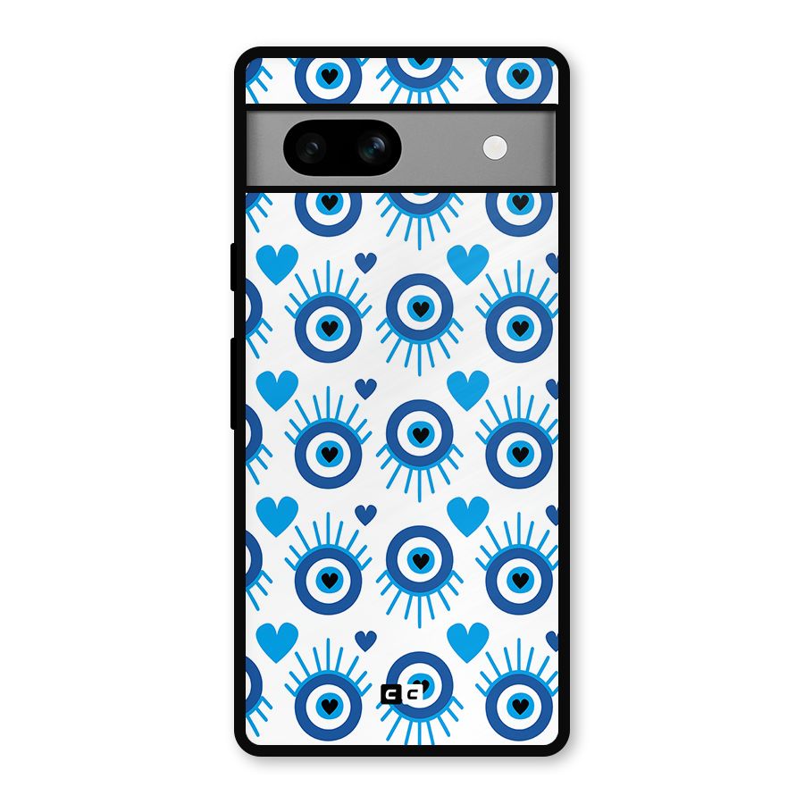 Hands Draw Eye Metal Back Case for Google Pixel 7a
