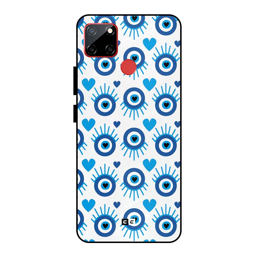 Hands Draw Eye Metal Back Case for Realme C12
