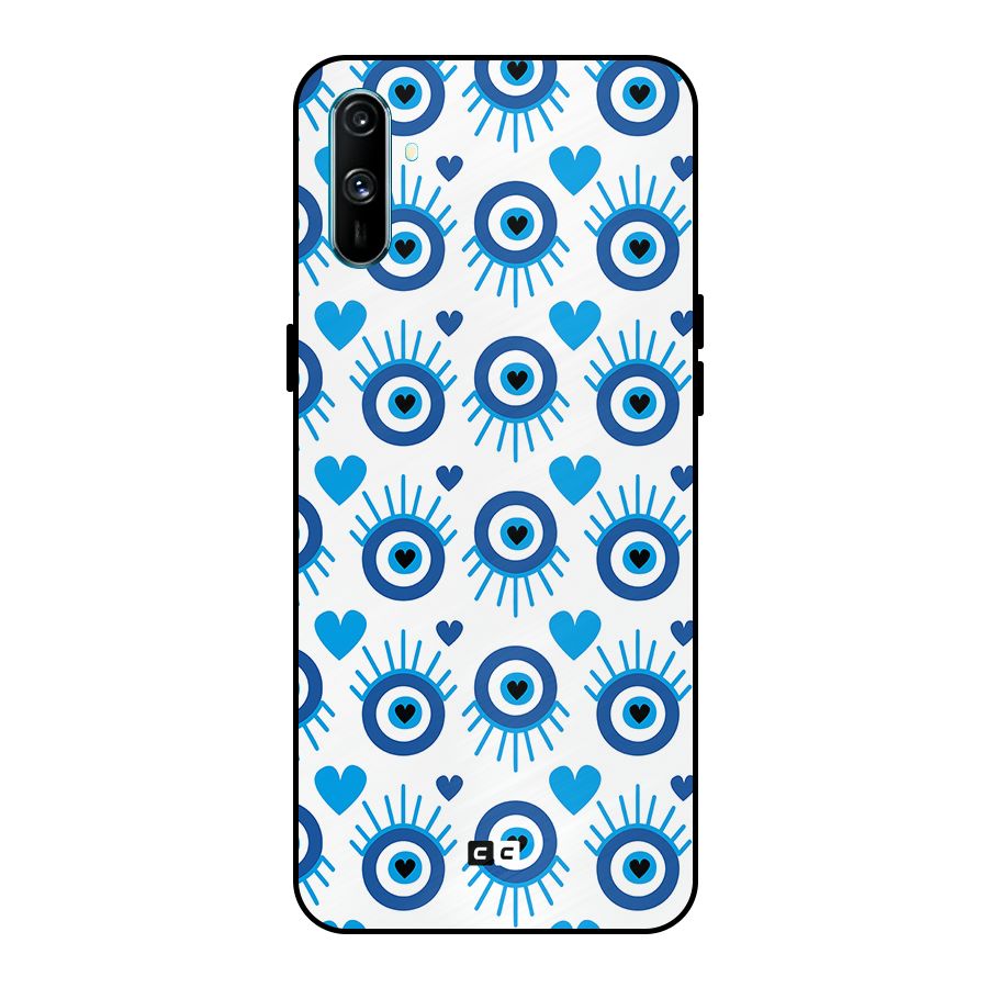 Hands Draw Eye Metal Back Case for Realme C3