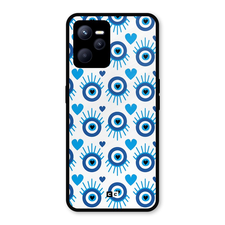 Hands Draw Eye Metal Back Case for Realme C35