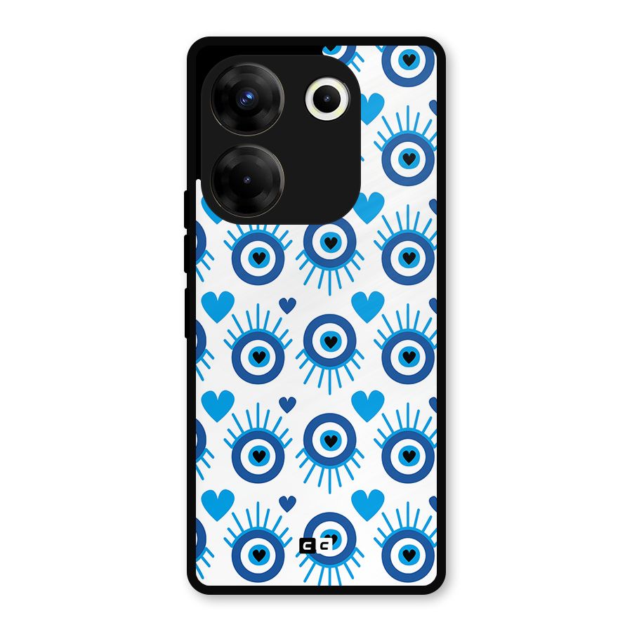 Hands Draw Eye Metal Back Case for Tecno Camon 20