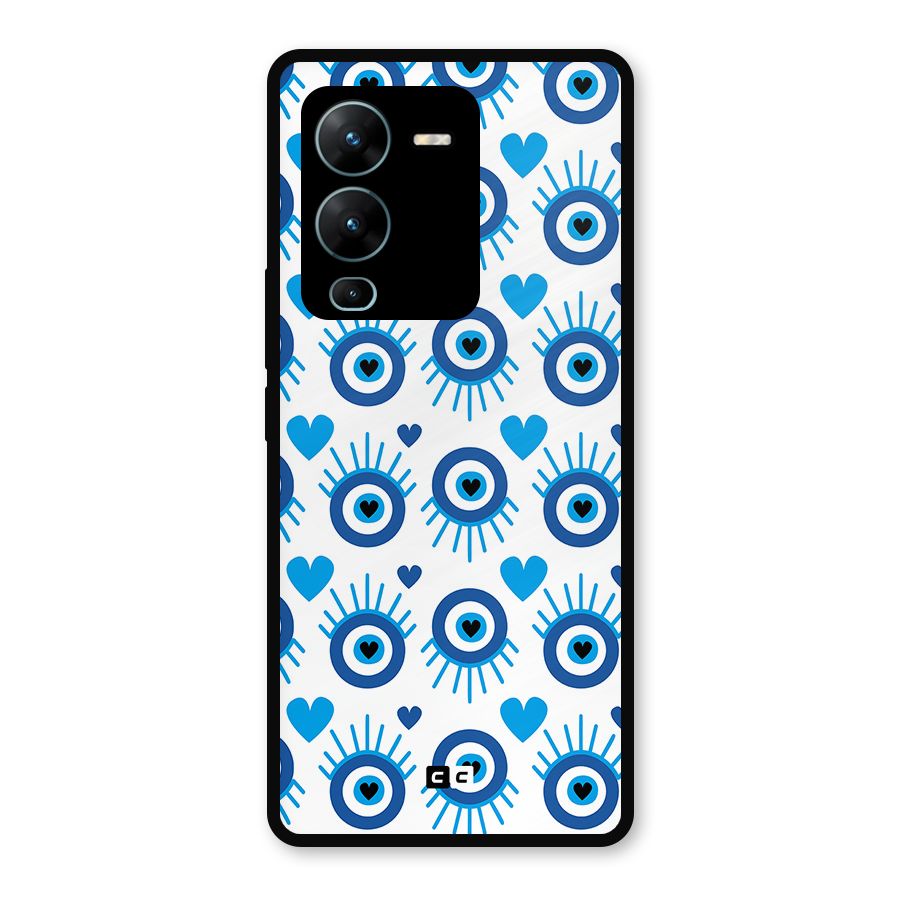 Hands Draw Eye Metal Back Case for Vivo V25 Pro