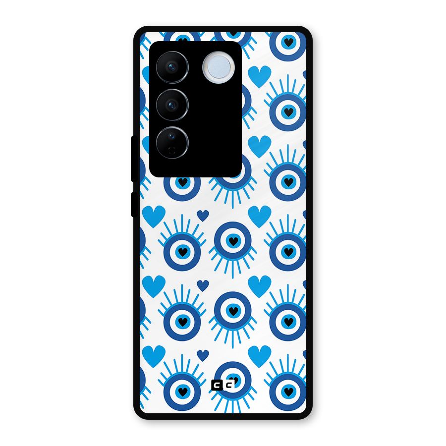 Hands Draw Eye Metal Back Case for Vivo V27
