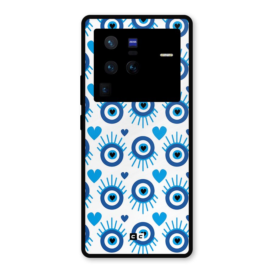 Hands Draw Eye Metal Back Case for Vivo X80 Pro