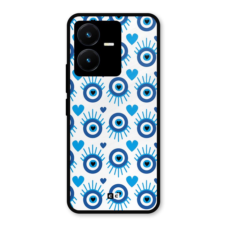 Hands Draw Eye Metal Back Case for Vivo Y22
