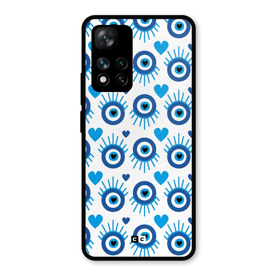 Hands Draw Eye Metal Back Case for Xiaomi 11i Hypercharge 5G