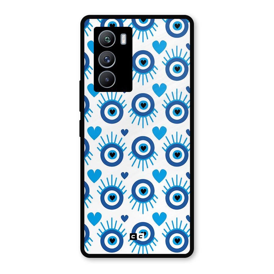 Hands Draw Eye Metal Back Case for iQOO 9 SE