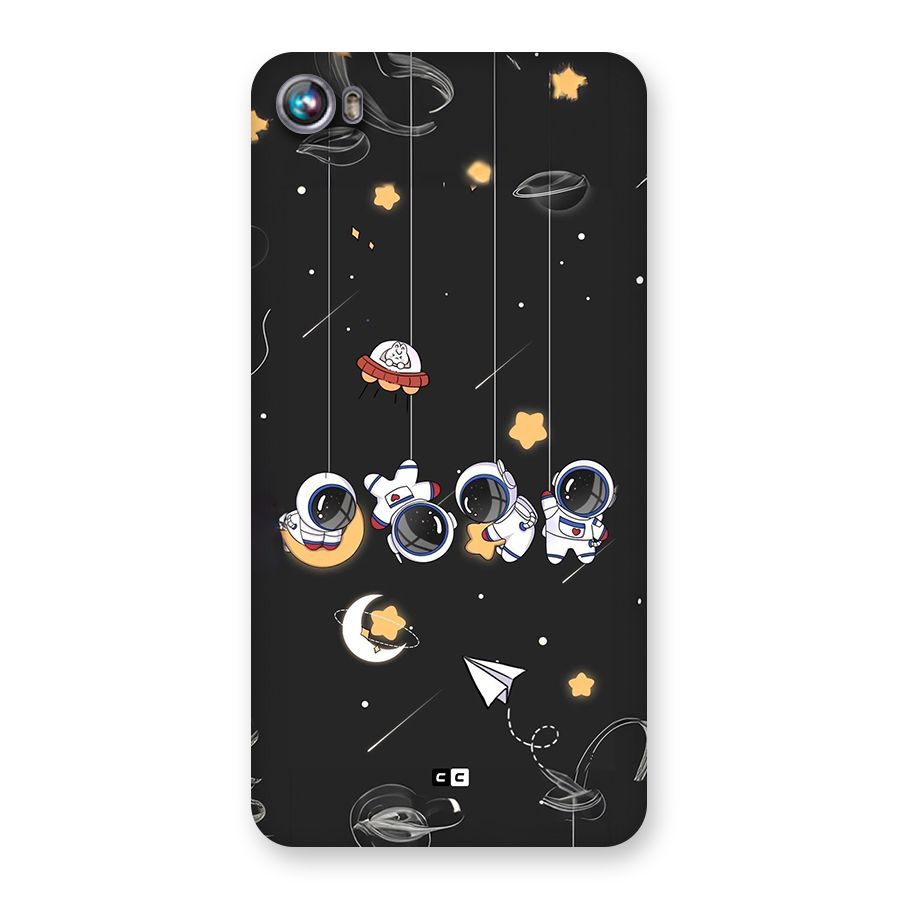 Hanging Astronauts Back Case for Canvas Fire 4 (A107)