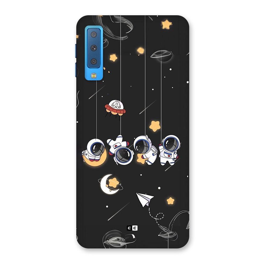 Hanging Astronauts Back Case for Galaxy A7 (2018)