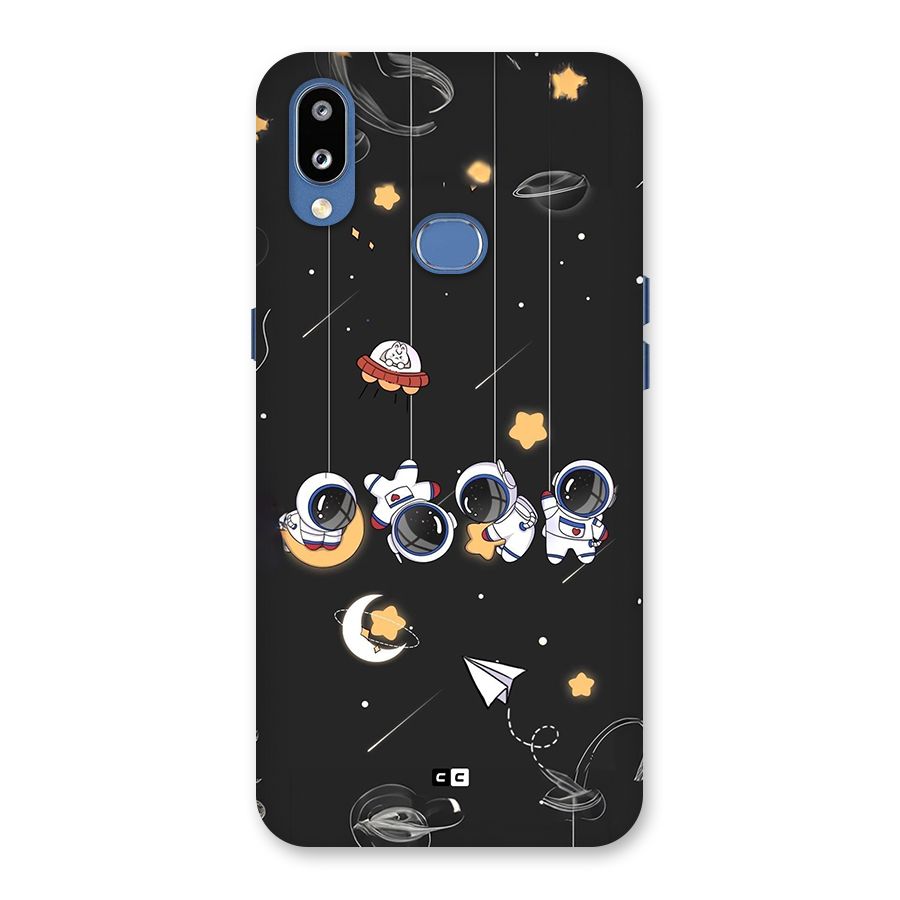 Hanging Astronauts Back Case for Galaxy M01s