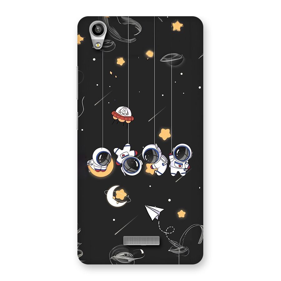 Hanging Astronauts Back Case for Lava Pixel V1