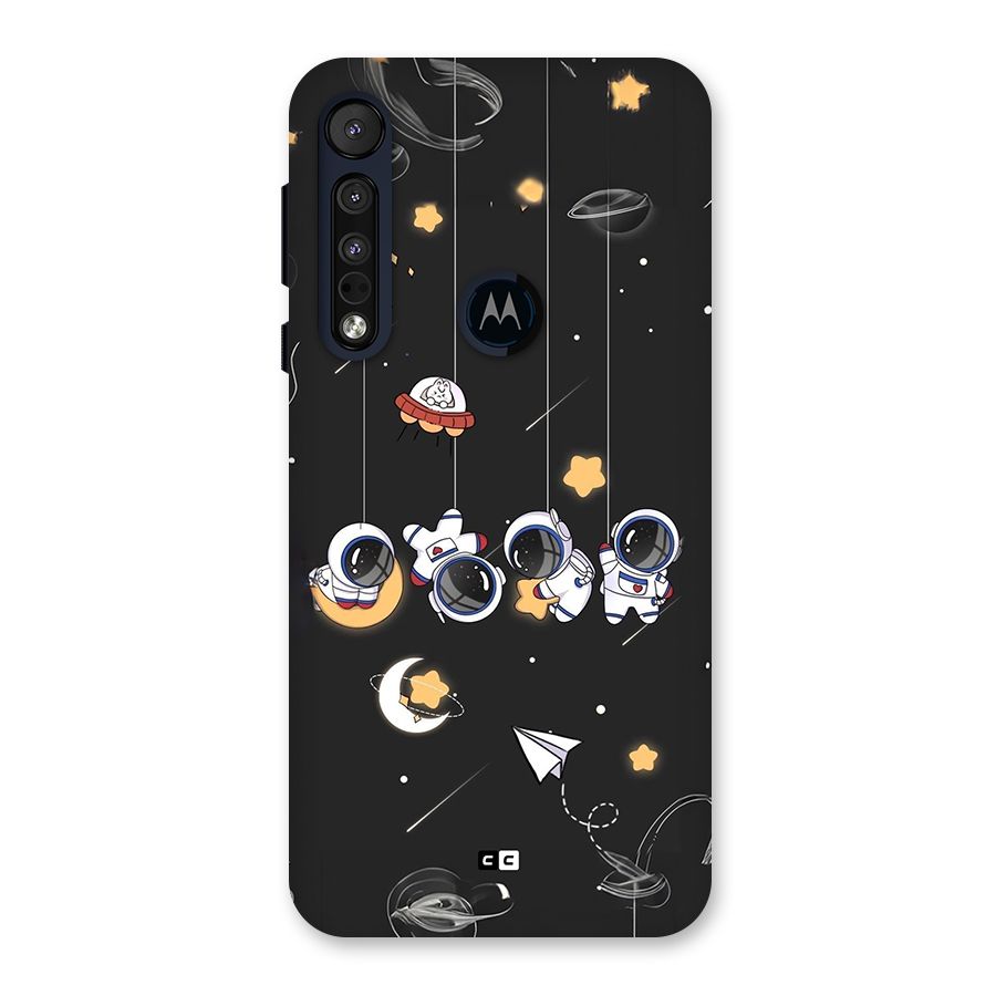 Hanging Astronauts Back Case for Motorola One Macro