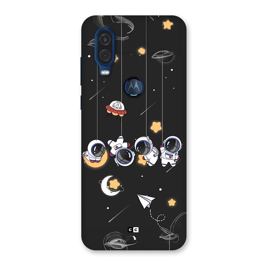 Hanging Astronauts Back Case for Motorola One Vision