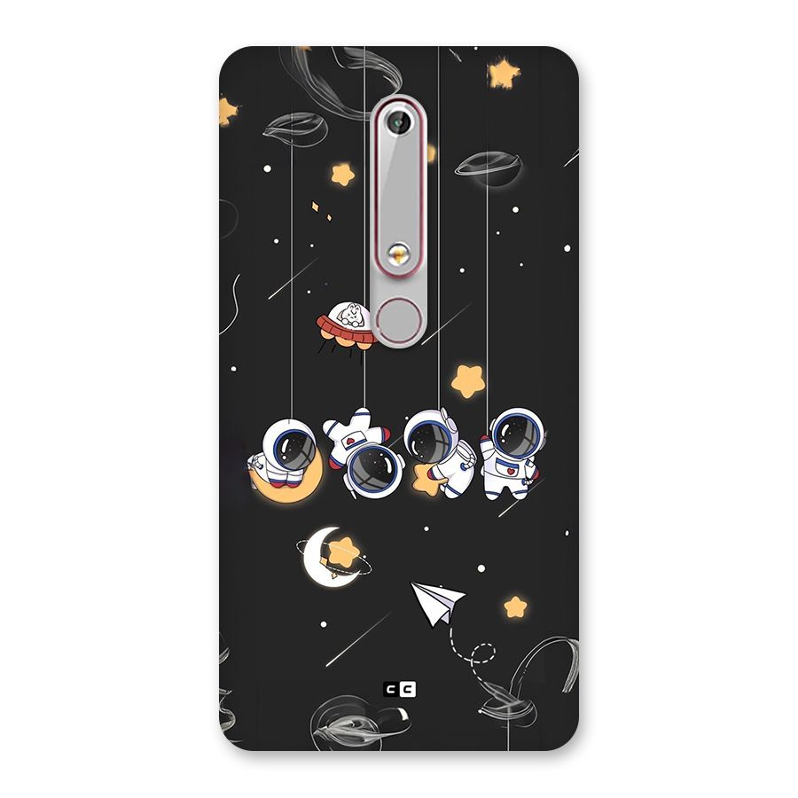 Hanging Astronauts Back Case for Nokia 6.1