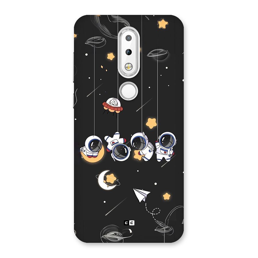 Hanging Astronauts Back Case for Nokia 6.1 Plus