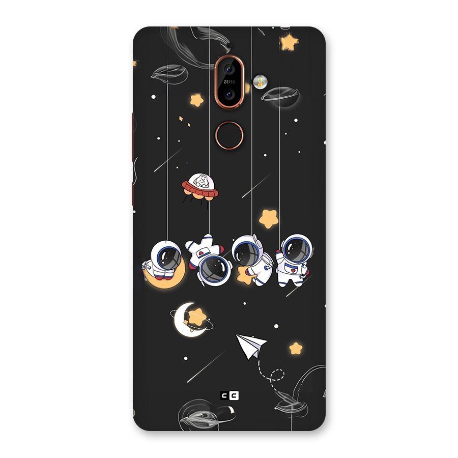 Hanging Astronauts Back Case for Nokia 7 Plus