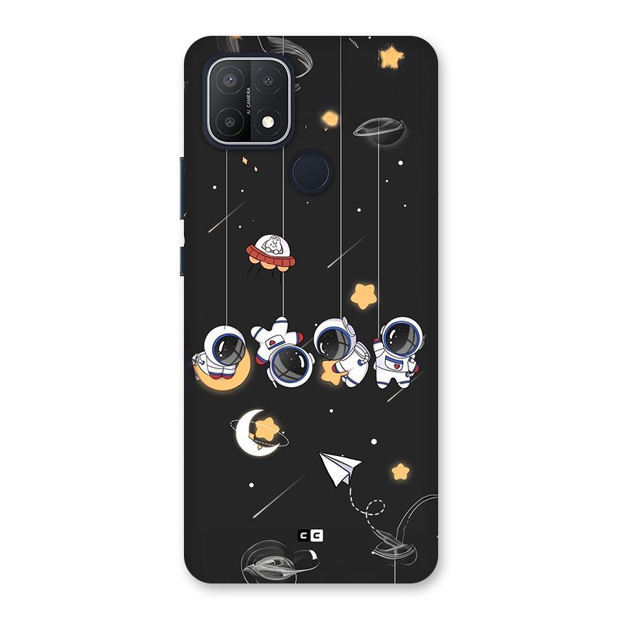 Hanging Astronauts Back Case for Oppo A15s