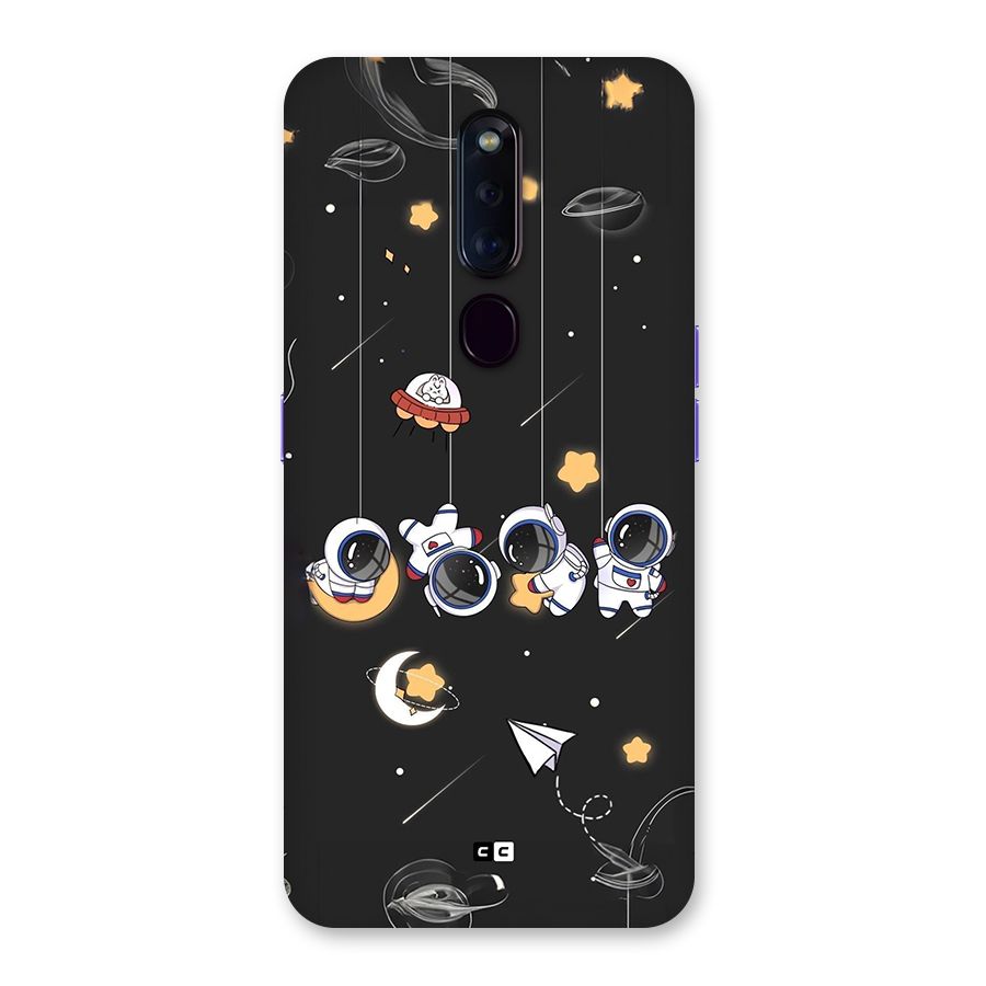 Hanging Astronauts Back Case for Oppo F11 Pro