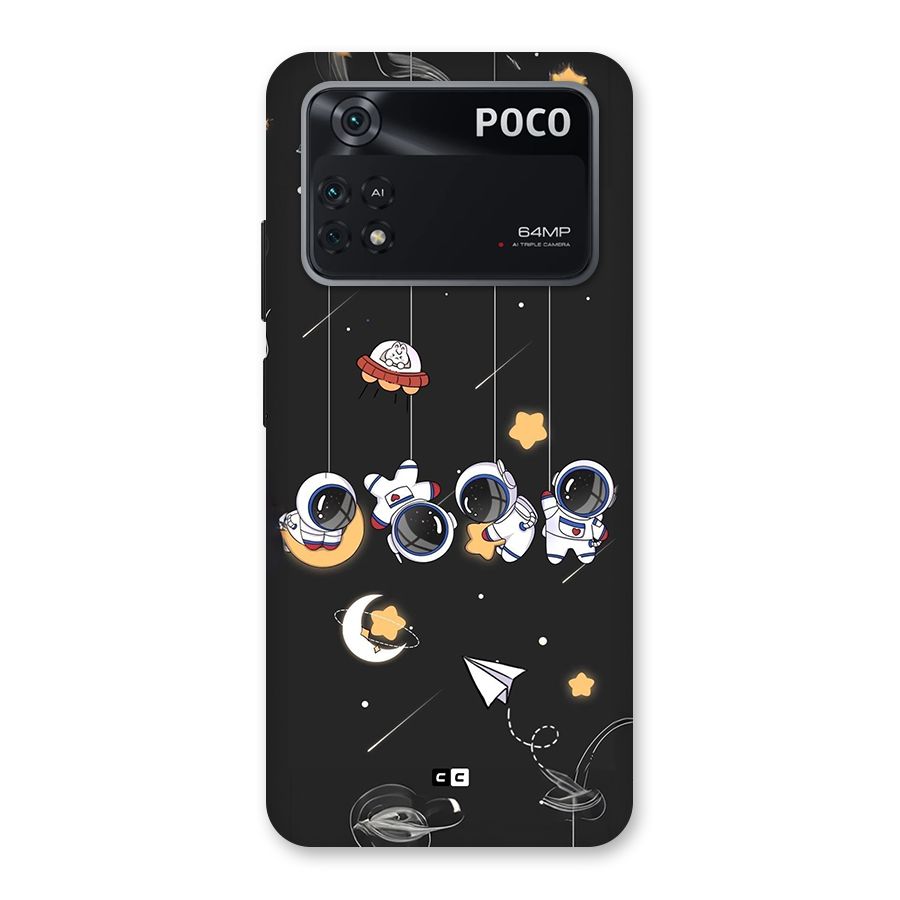 Hanging Astronauts Back Case for Poco M4 Pro 4G
