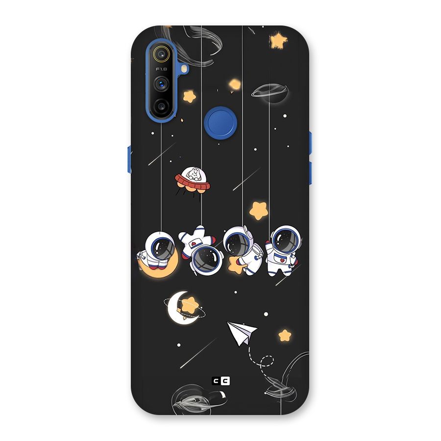 Hanging Astronauts Back Case for Realme Narzo 10A