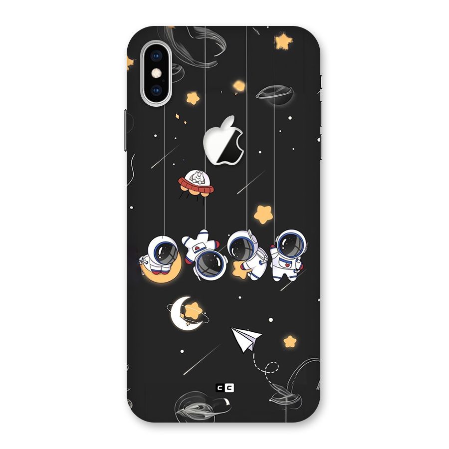 Hanging Astronauts Back Case for iPhone XS Max Apple Cut