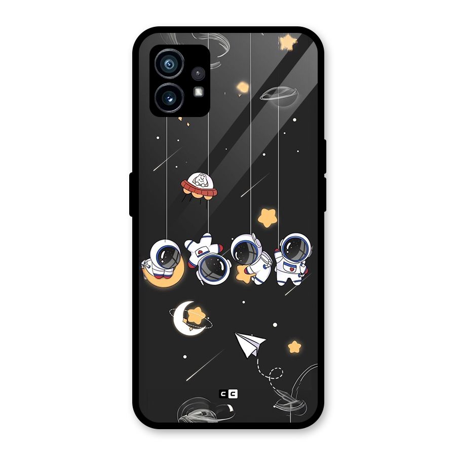 Hanging Astronauts Glass Back Case for Nothing Phone 1